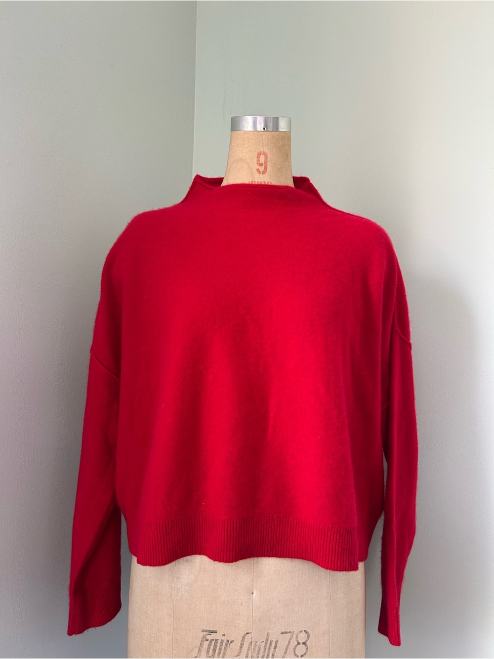 Pilcro by Anthropologie 100% Cashmere mock neck Sweater